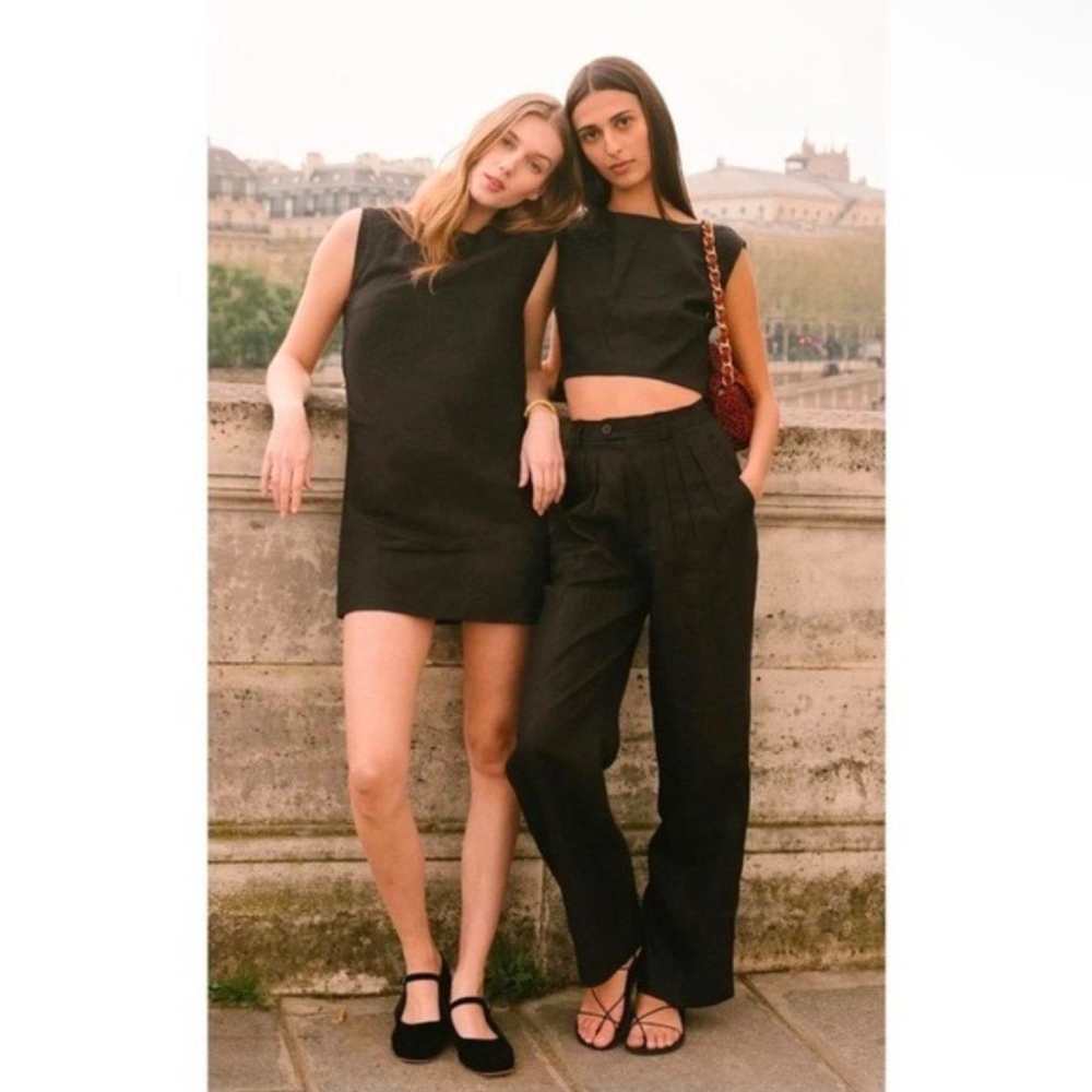 Posse Black Linen Pants